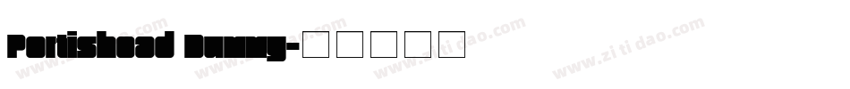 Portishead Dummy字体转换